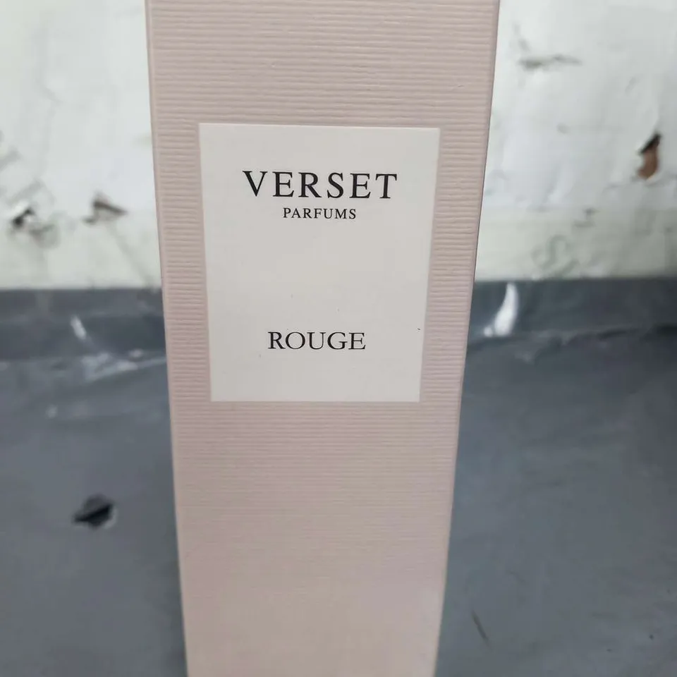 BOXED AND SEALED VERSET PARFUMS ROUGE EAU DE PARFUM 50ML