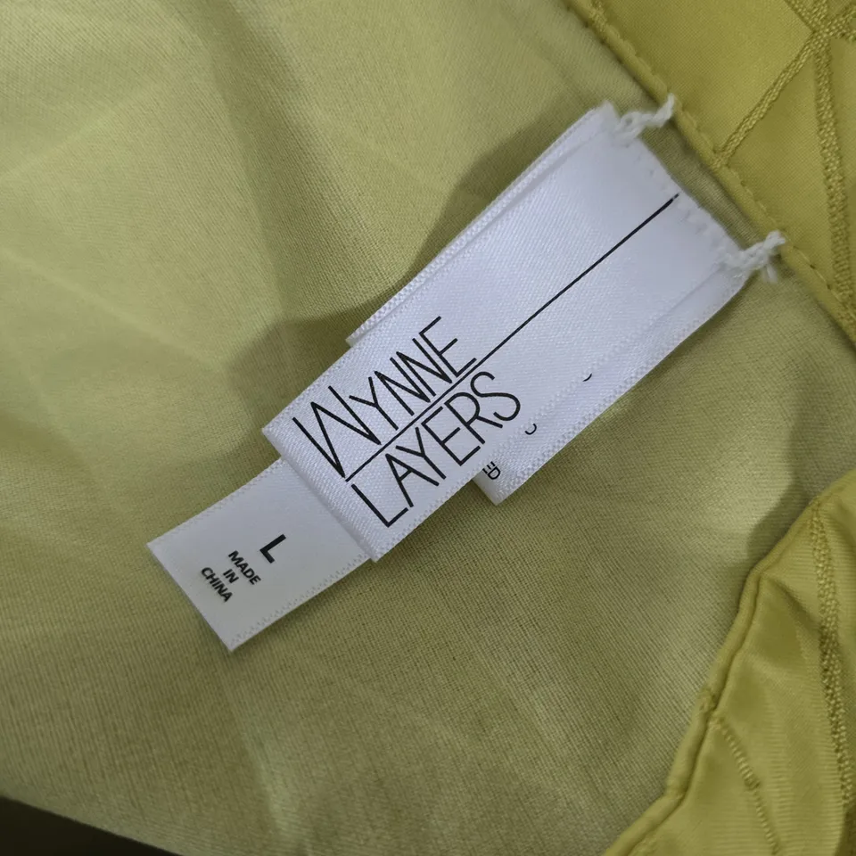 WYNNE LAYERS QUILTED JACKET – LIME GREEN – SIZE L