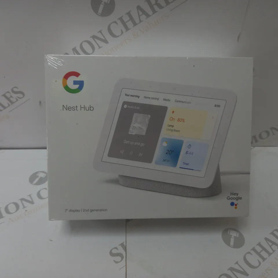 BRAND NEW BOXED GOOGLE NEST HUB 2ND GEN SMART SPEAKER WITH SCREEN - CHALK 