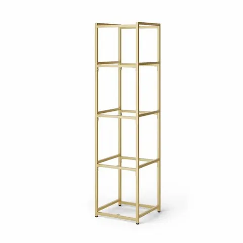 BOXED MODULAR SHELVING 5 TIER GOLD