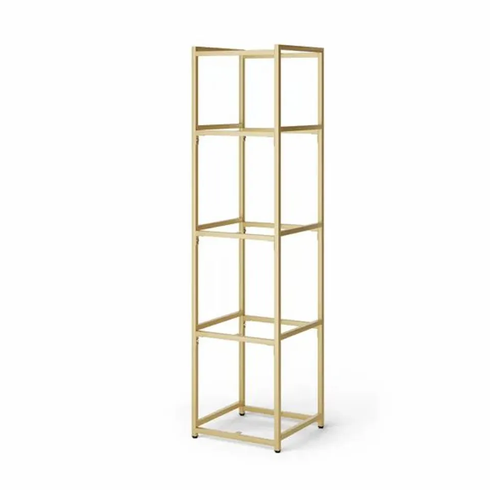 BOXED MODULAR SHELVING 5 TIER GOLD 