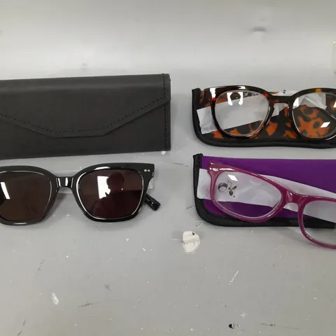 HUMMINGBIRD SUNGLASSE AND READING GLASSES - BLACK/RED 3.0X