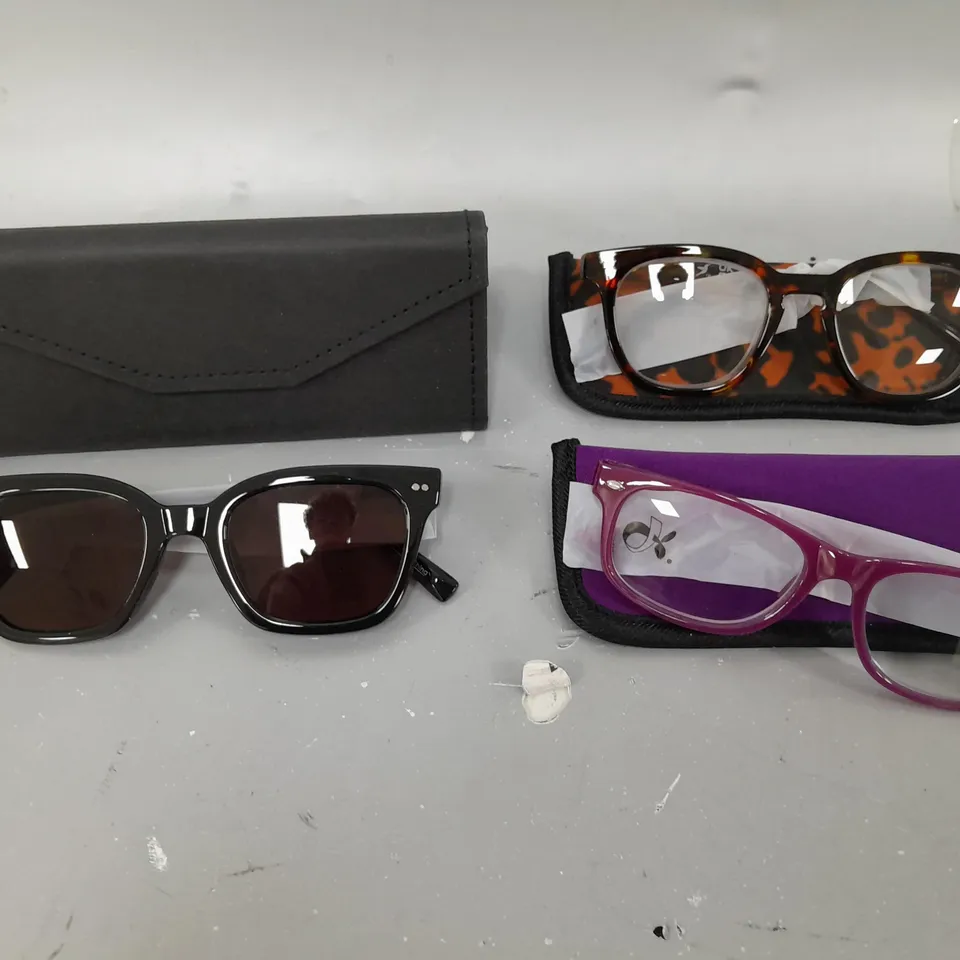 HUMMINGBIRD SUNGLASSE AND READING GLASSES - BLACK/RED 3.0X
