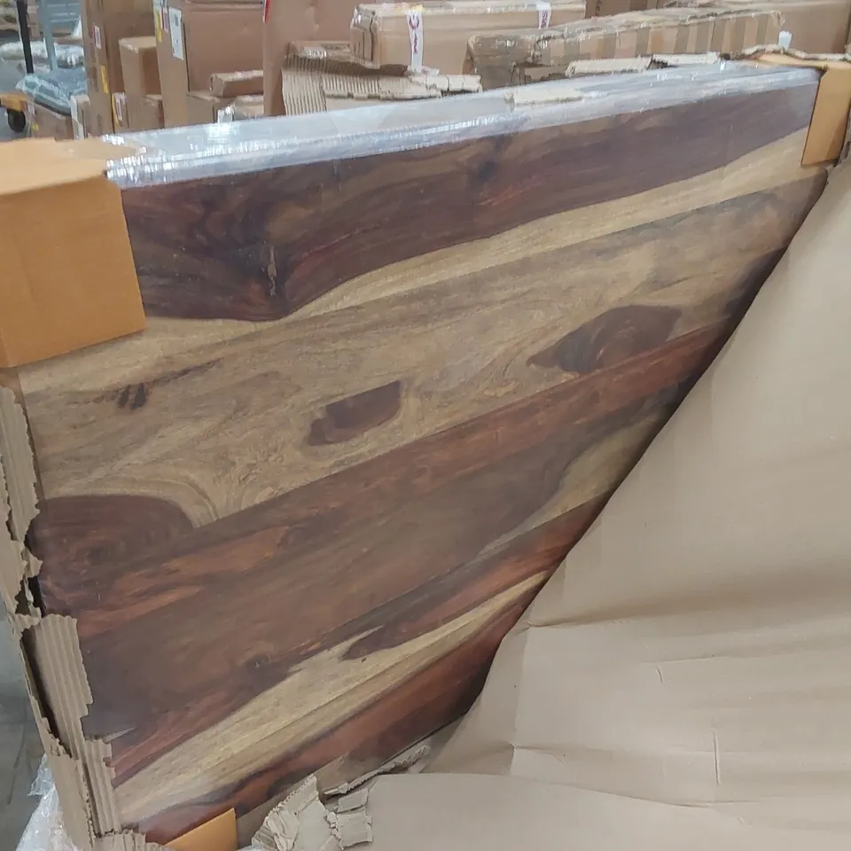 BOXED SOLID WOOD DINING TABLE