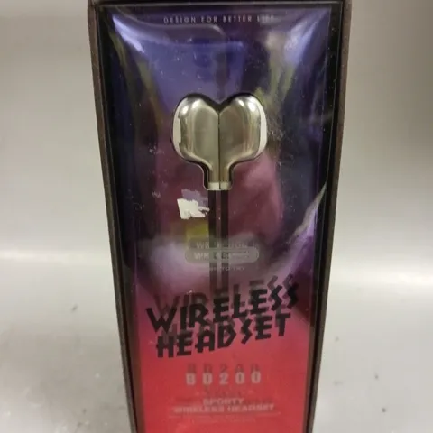 BOXED WK DESIGN BD200 SPORTY WIRELESS HEADPHONES