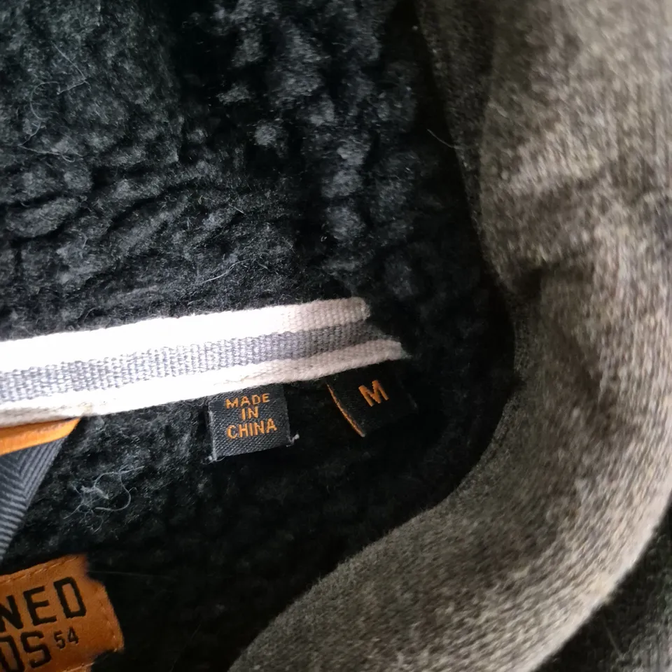UK M SUPERDRY MACHINED GOODS ZIP HOODIE – OLIVE/KHAKI