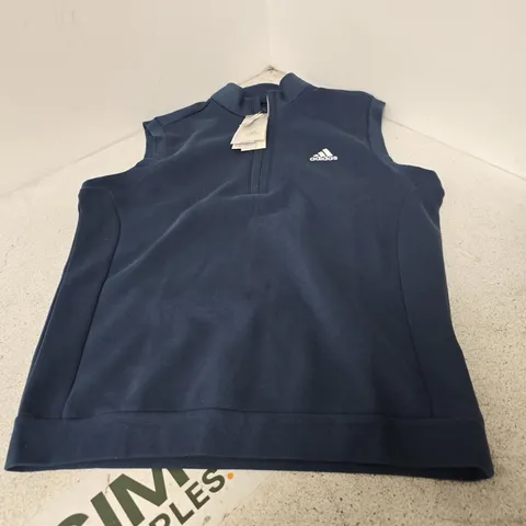 ADIDAS SLEEVELESS ZIP-TOP VEST – NAVY (UK S)