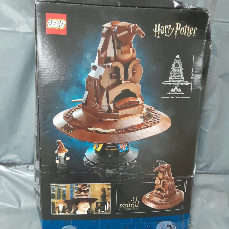 BOXED LEGO HARRY POTTER TALKING SORTING HAT  RRP £89.99