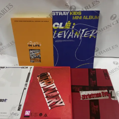 LOT OF 5 ASSORTED STRAY KIDS MEDIA ITEMS