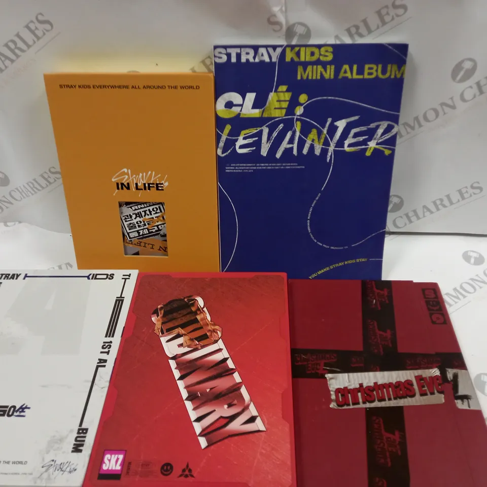 LOT OF 5 ASSORTED STRAY KIDS MEDIA ITEMS