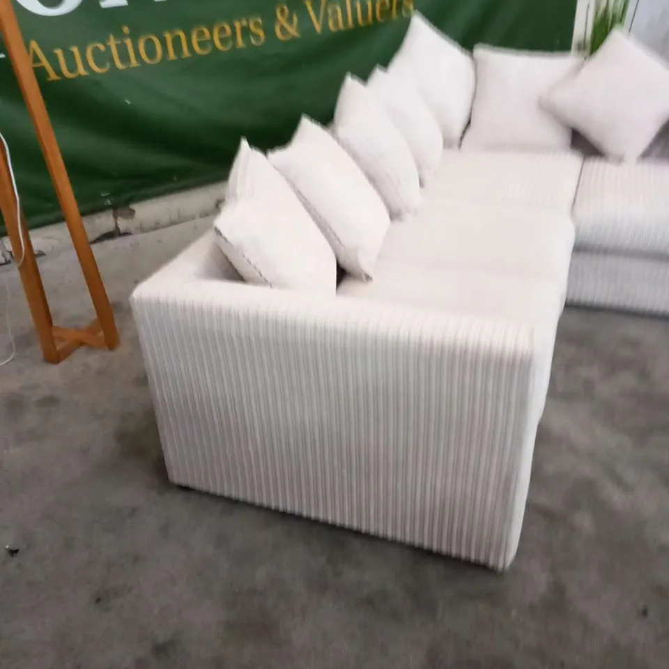DESIGNER ELLARIA MISTY FABRIC CORNER SOFA