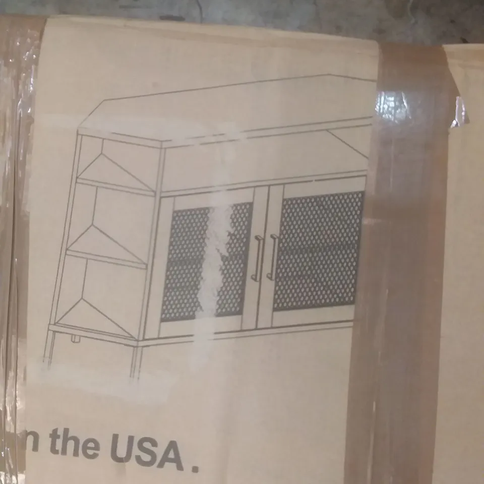 BOXED SHANDAKEN CORNER TV STAND MESH DOOR UP TO 48"