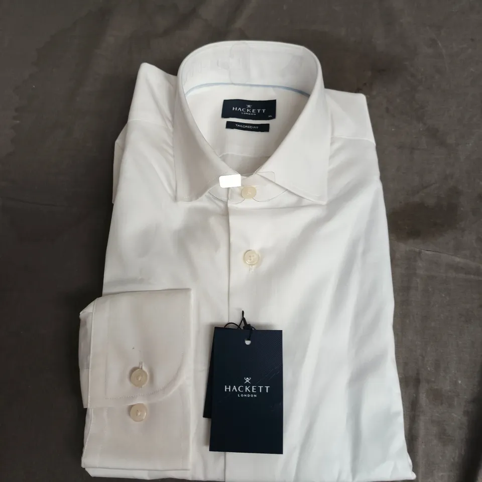 HACKETT LONDON MAGIC SHIRT TWILL – WHITE, XL