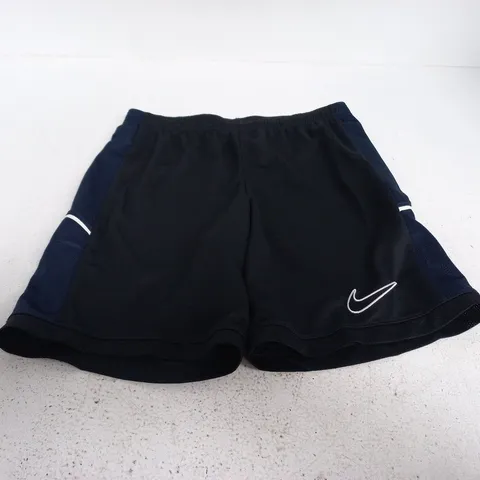 NIKE SHORTS – BLACK WITH NAVY - SIZE S