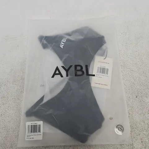 ABAGGED YBL ADAPT SEAMLESS STRAPPY SPORTS BRA – BLACK, XS