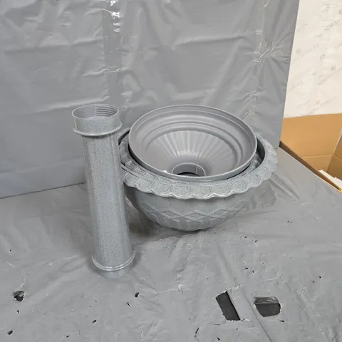3 ASSORTED GARDEN DECOR PLANTERS