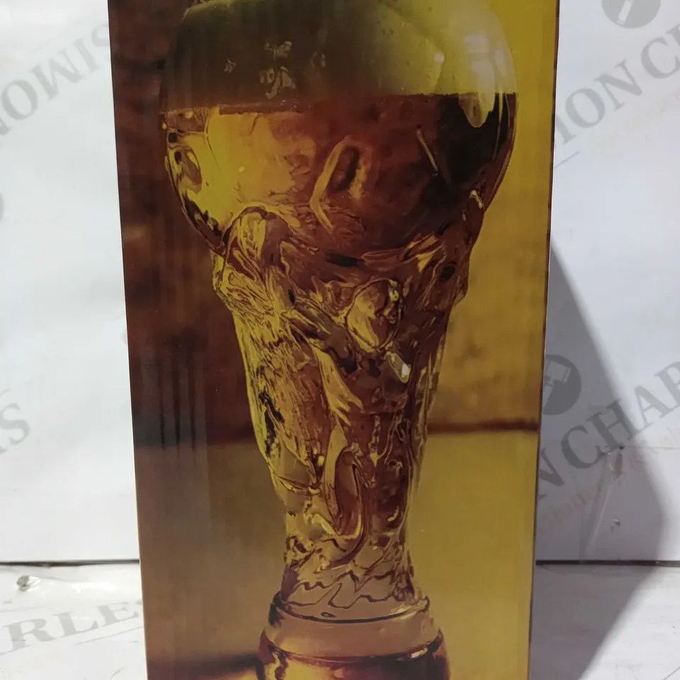 THE FOOTBALL WORLD CUP NOVELTY GLASS
