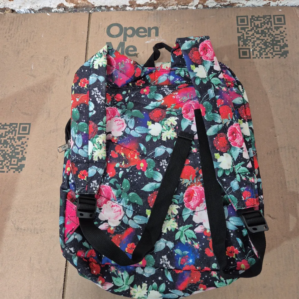 HYPE FLORAL BACKPACK – MULTI-COLOUR PRINT