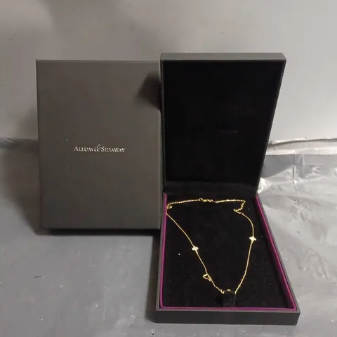 BOXED ALLUM & SIDAWAY GOLDEN NECKLACE 