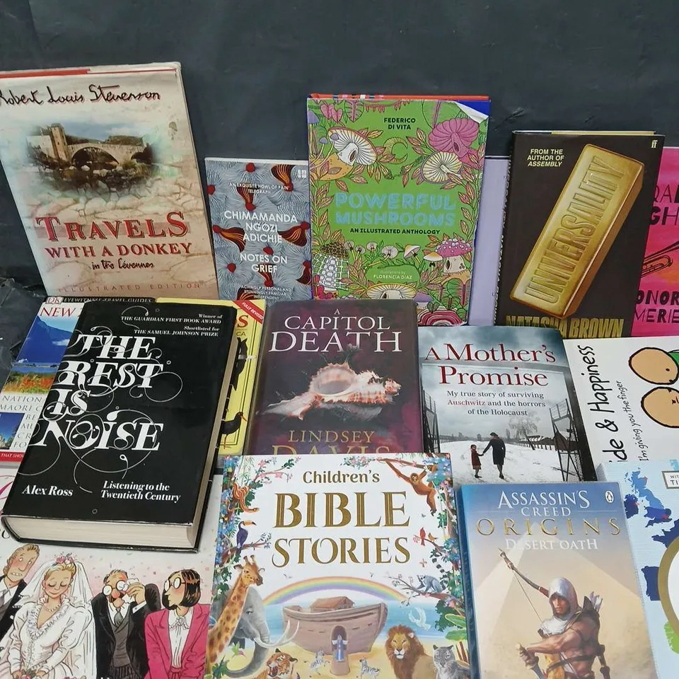 LARGE QUANTITY OF ASSORTED BOOKS TO INCLUDE FICTION & NON FICTION - COLLECTION ONLY