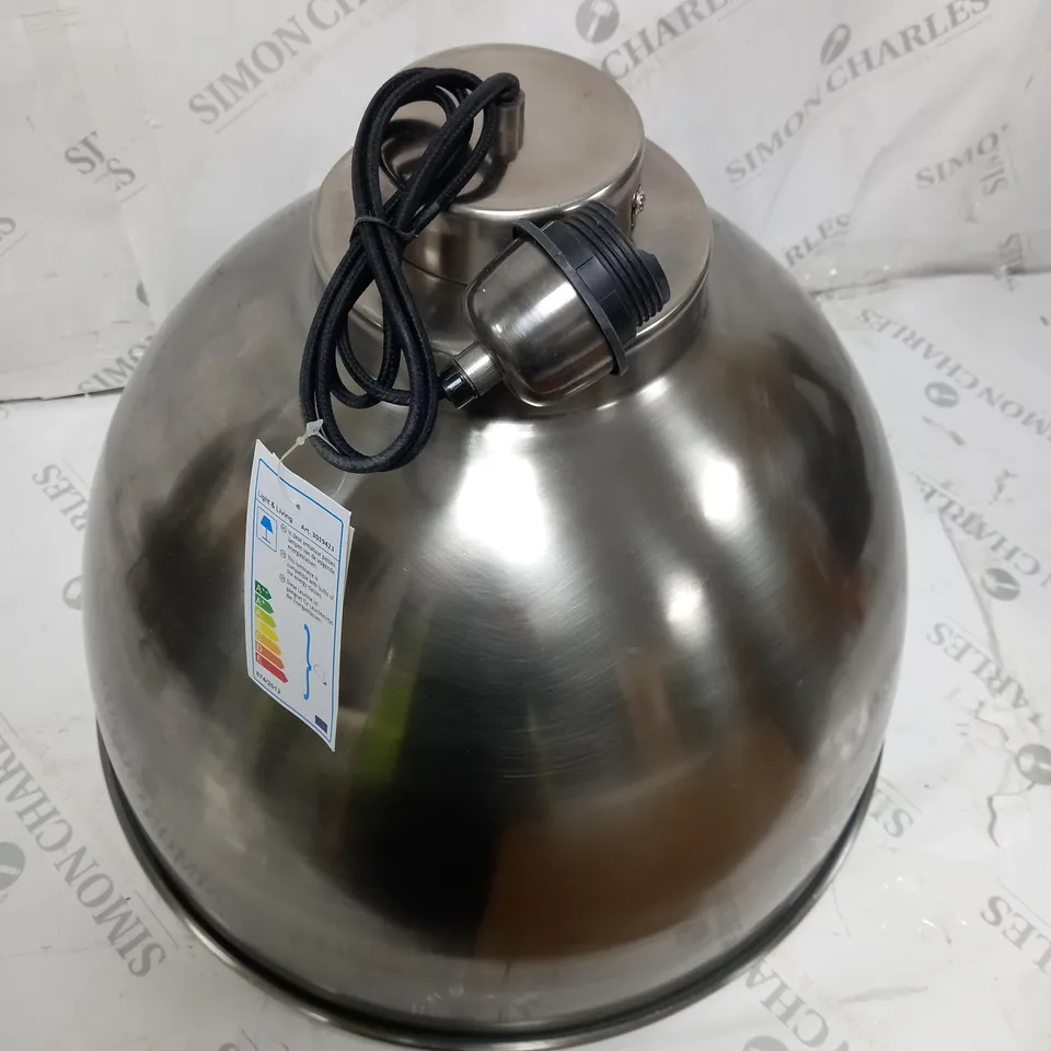 HOUSE ADDITIONS CASATI 1-LIGHT BOWL PENDANT IN ANTIQUE SILVER FINISH