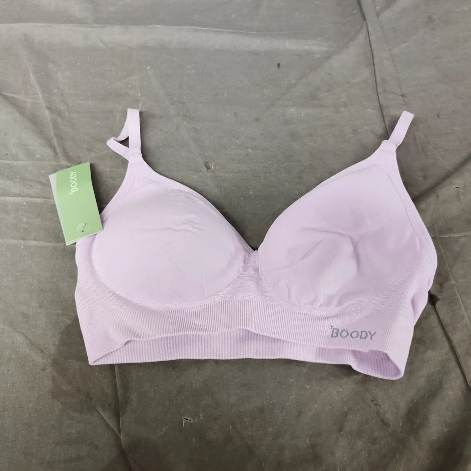 BOODY WIRELESS T-SHIRT BRA – ORCHID, SIZE M