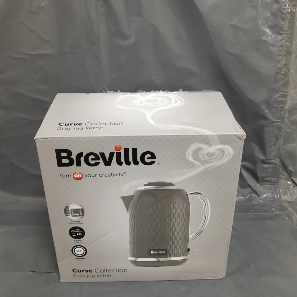 BREVILLE CURVE COLLECTION KETTLE - GREY