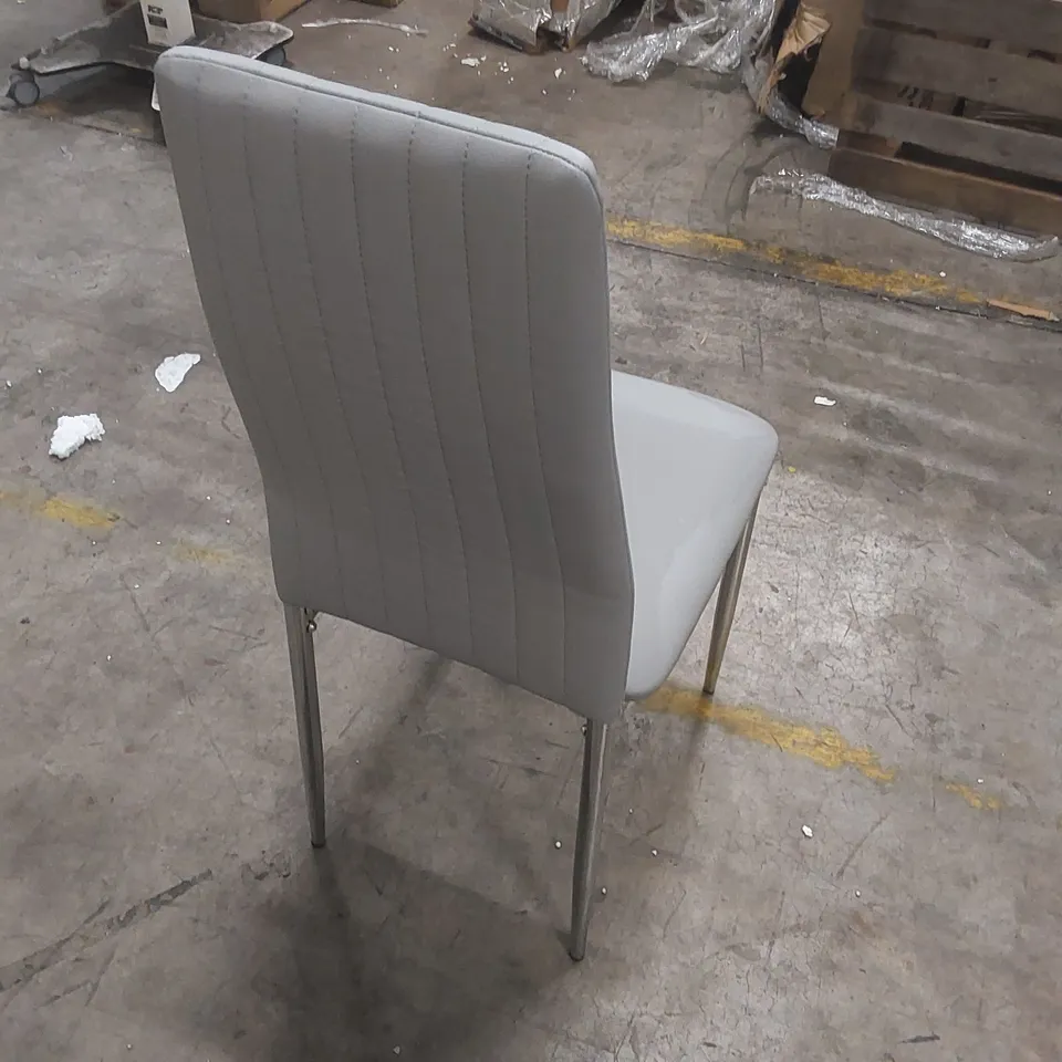 DESIGNER FAUX LEATHER DINING CHAIR