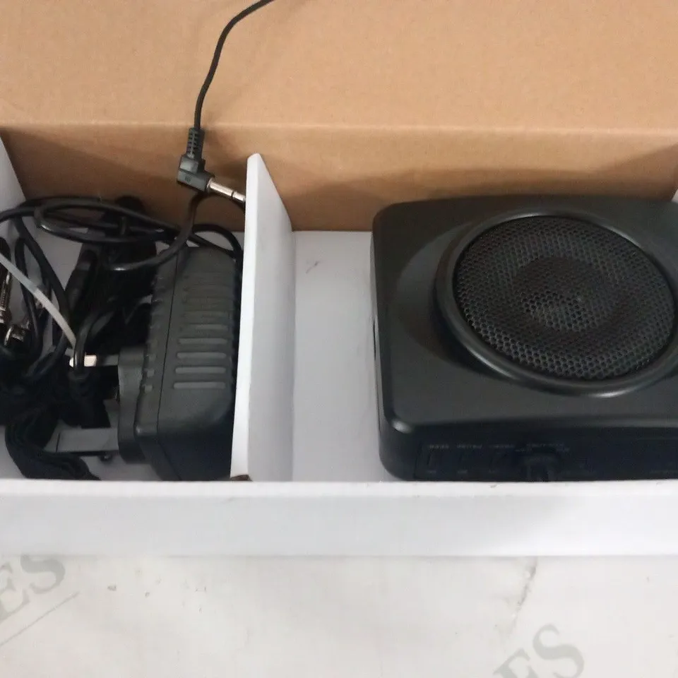 BOXED PYLE PWMA60UB COMPACT AND PORTABLE PA SPEAKER SYSTEM