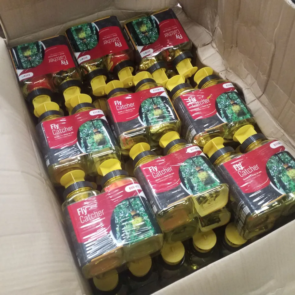 BOX CONTAINING APPROXIMATELY 38 BUG OFF FLY CATCHERS