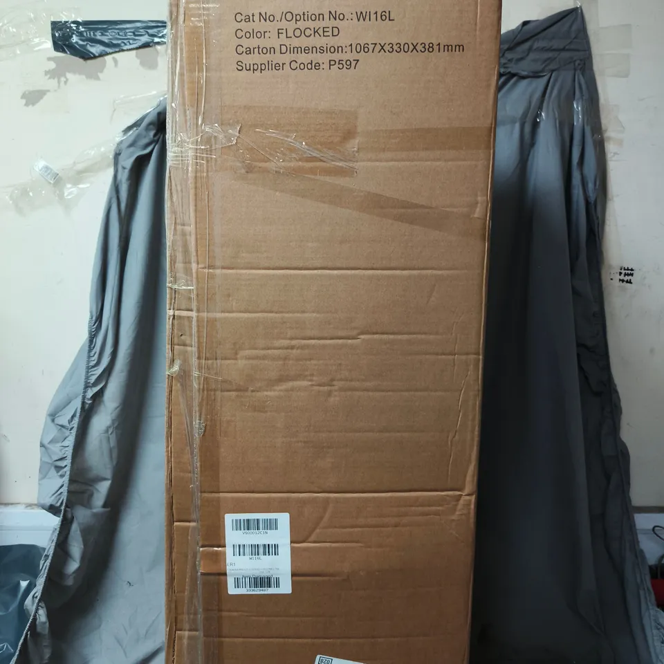 BOXED 7FT DENVER PRE LIT FLOCKED CHRISTMAS TREE WITH DUAL COLOUR TWINKLE LIGHTS - COLLECTION ONLY