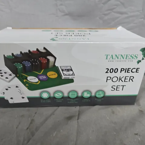 TANNESS 200 PIECE POKER SET