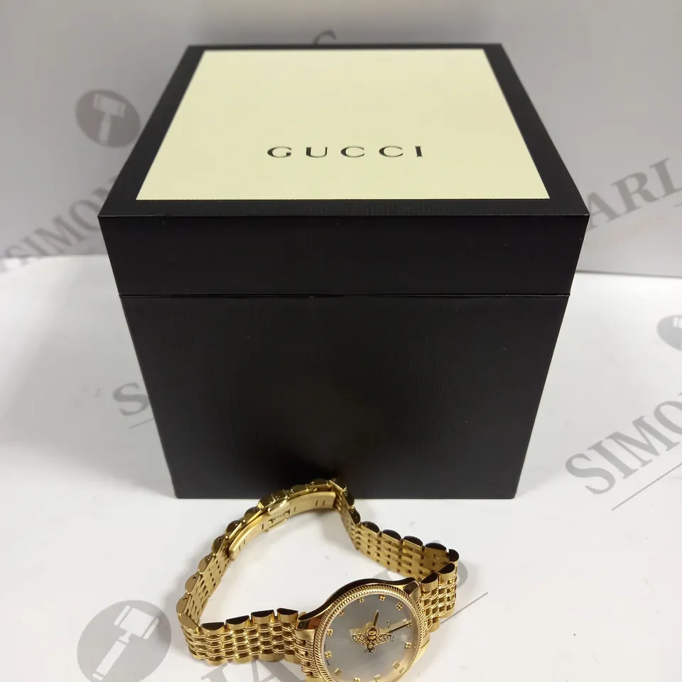GUCCI LADIES G-TIMELESS BRACELET WATCH