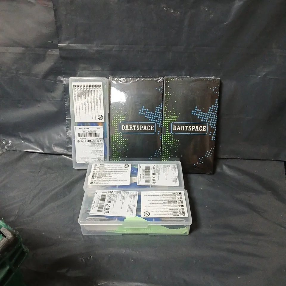 APPROXIMATELY 30 ASSORTED ITEMS TO INCLUDE DARTSPACE DARTS SET & HABWEA 10 TOOL BOXES
