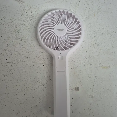 JOHN LEWIS 4IN FOLDABLE USB-C DESK FAN, WHITE
