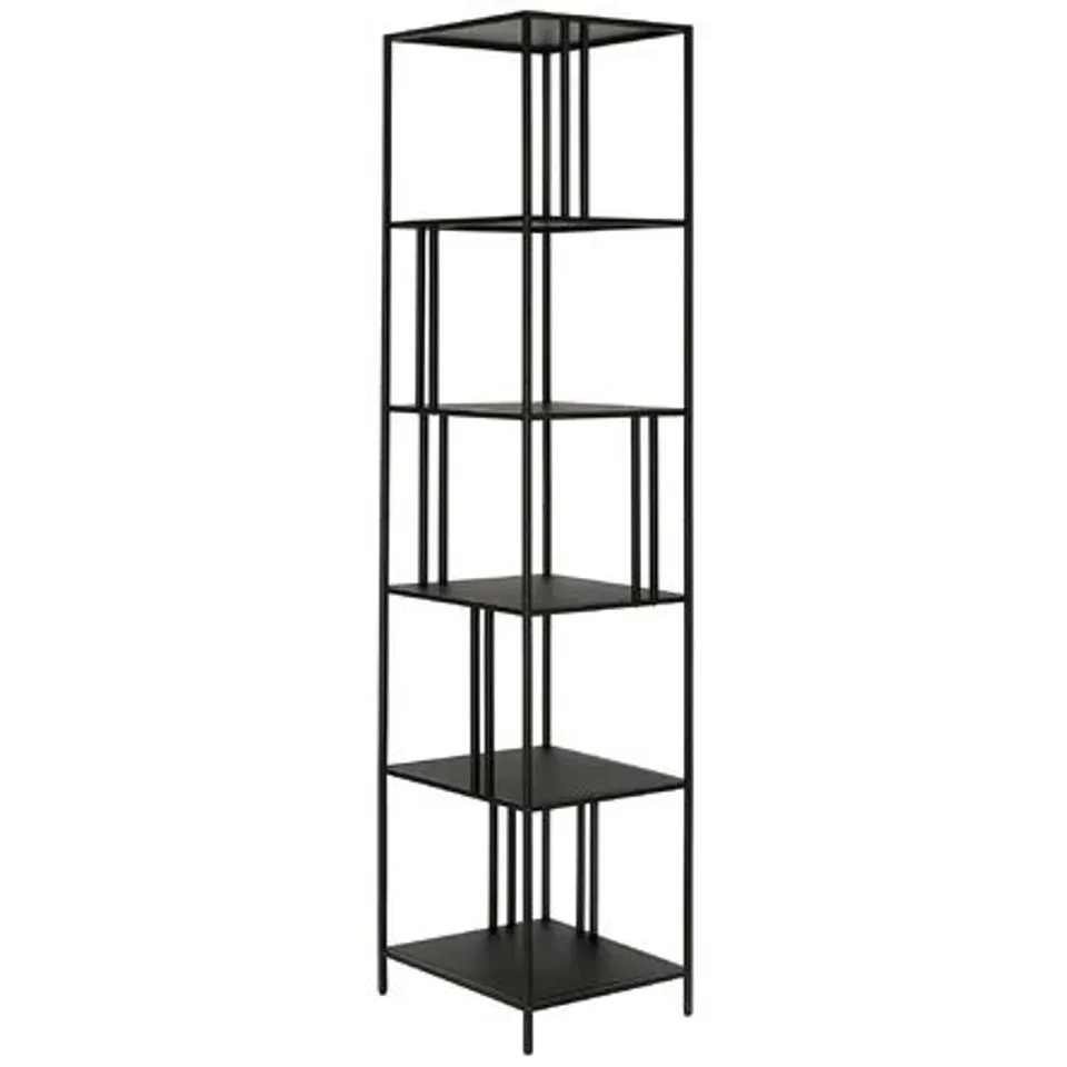 BOXED KAMBRINA BOOKCASE, BLACKENED BRONZE (1 BOX)