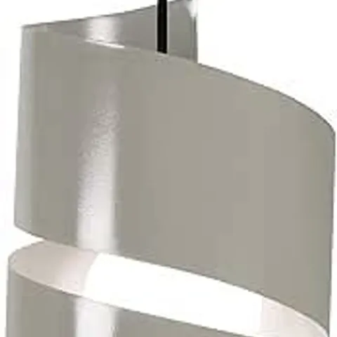 TOWEL VIRA SPIRAL 1-LIGHT CEILING PENDANT LIGHT, STEEL SILVER GREY