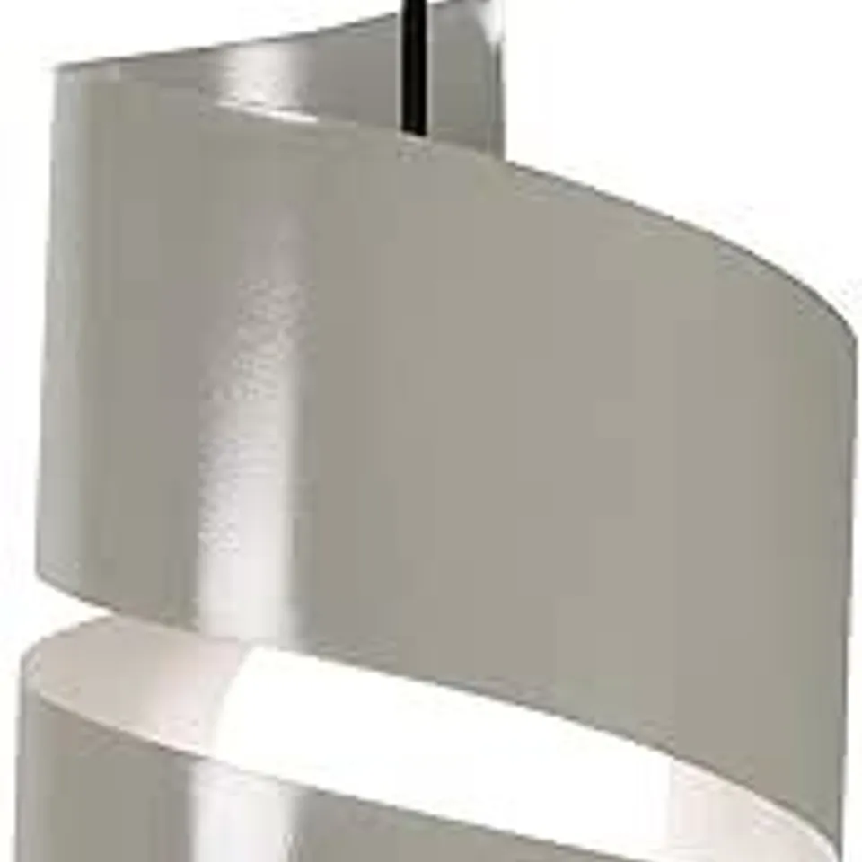 TOWEL VIRA SPIRAL 1-LIGHT CEILING PENDANT LIGHT, STEEL SILVER GREY