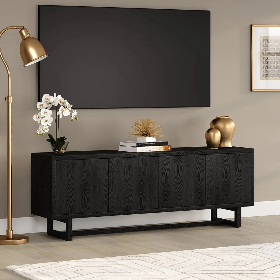 BOXED MACKYNZE TV STAND FOR TVS UP TO 75"