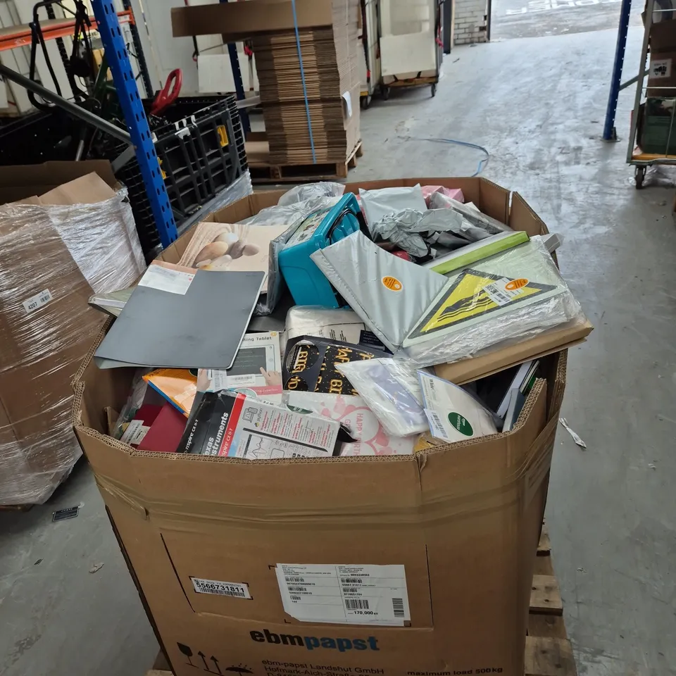 PALLET OF ASSORTED ITEMS TO INCLKUDE A4 PAPER, PENS AND CARDS -COLLECTION ONLY 