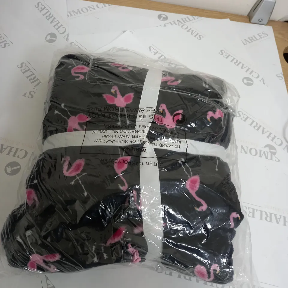 SLUMBER HUT FLAMINGO LADIES FLEECE SIZE L 