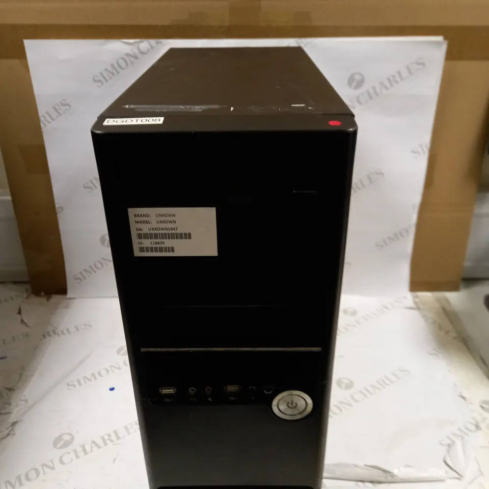 DESKTOP TOWER PC - MODEL UNSPECIFIED 