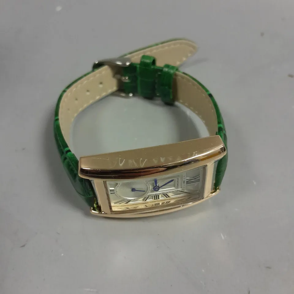 LADIES STOCKWELL WATCH – TEXTURED DIAL WITH SUB DIAL MINUTE HAND – LEATHER STRAP