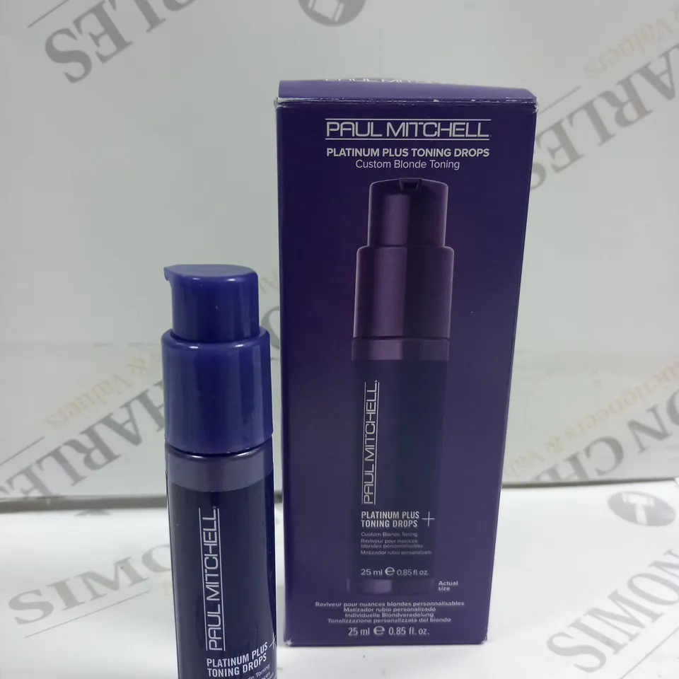 BOXED PAUL MITCHELL PLATINUM PLUS TONING DROPS 25ML