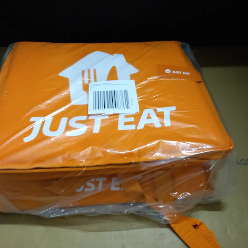 JUST EAT BRANDED ORANGE LARGE HOT FOOD BAG WITH DIVIDER