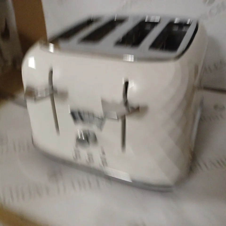 DE'LONGHI BRILLANTE CTJ4003W 4-SLICE TOASTER - WHITE
