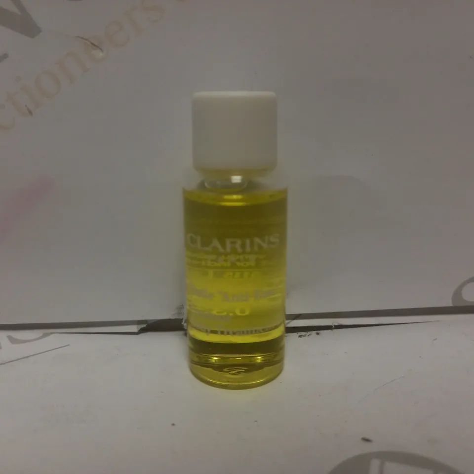 BOX OF APPROX 15 10ML CLARINS CONTOUR BODY TREATMENT OIL