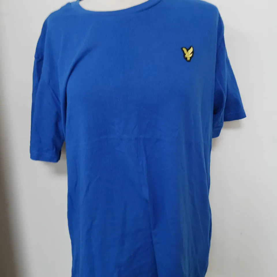2 X LYLE&SCOTT T-SHIRT IN BLUE & GREEN - SIZE XL