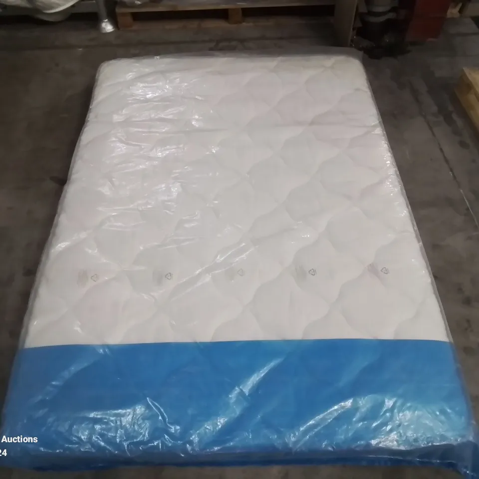BAGGED DESIGNER DOUBLE 135CM AIRSPRUNG LUXURY QUILTED MEDIUM MATTRESS RRP £229