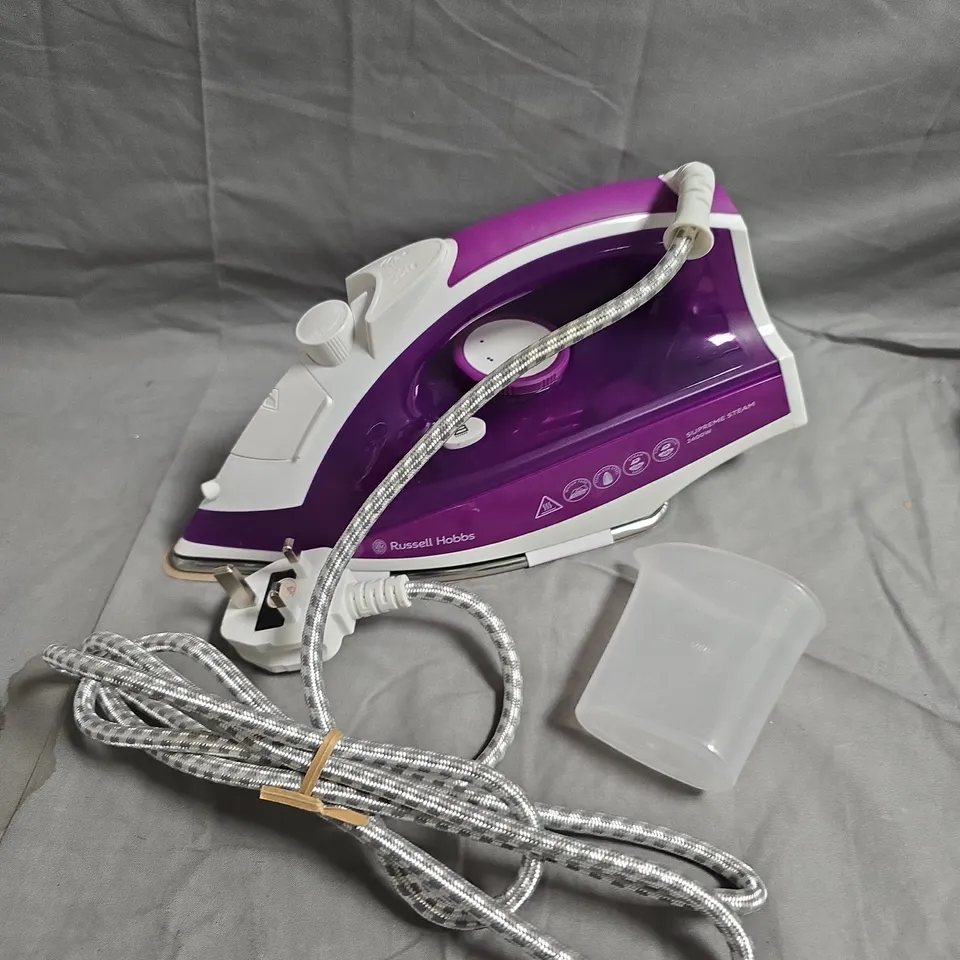 RUSSELL HOBBS SUPREME STEAM IRON – PURPLE, BOXED